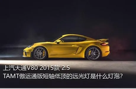 上汽大通V80 2015款 2.5TAMT傲运通版短轴低顶的远光灯是什么灯泡？