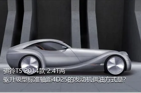 骐铃T5 2014款 2.4T两驱升级型标准轴距4D25的发动机供油方式是？
