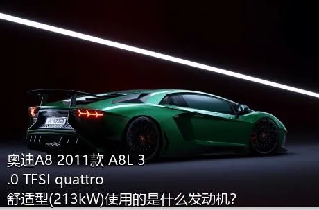 奥迪A8 2011款 A8L 3.0 TFSI quattro舒适型(213kW)使用的是什么发动机？
