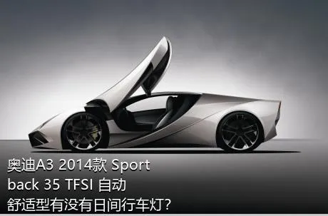 奥迪A3 2014款 Sportback 35 TFSI 自动舒适型有没有日间行车灯？