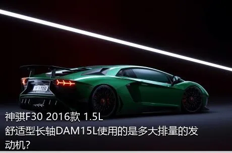 神骐F30 2016款 1.5L舒适型长轴DAM15L使用的是多大排量的发动机？