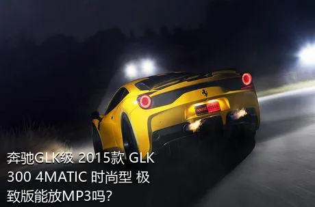 奔驰GLK级 2015款 GLK 300 4MATIC 时尚型 极致版能放MP3吗？