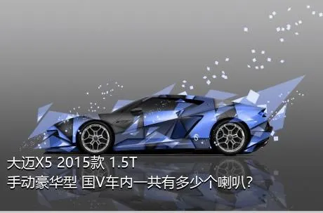 大迈X5 2015款 1.5T 手动豪华型 国V车内一共有多少个喇叭？