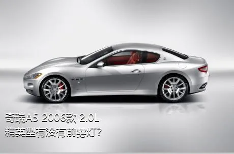 奇瑞A5 2006款 2.0L 精英型有没有前雾灯？