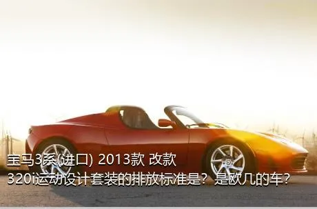 宝马3系(进口) 2013款 改款 320i运动设计套装的排放标准是？是欧几的车？