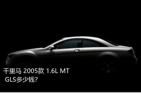 千里马 2005款 1.6L MT GLS多少钱？