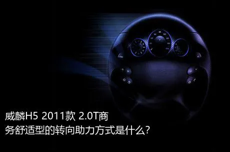 威麟H5 2011款 2.0T商务舒适型的转向助力方式是什么？