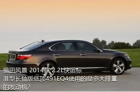 福田风景 2014款 2.2L快运标准型长轴版低顶491EQ4使用的是多大排量的发动机？