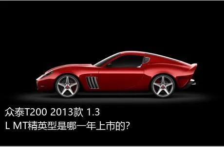 众泰T200 2013款 1.3L MT精英型是哪一年上市的？