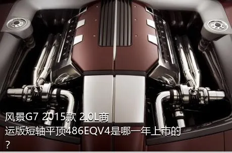 风景G7 2015款 2.0L商运版短轴平顶486EQV4是哪一年上市的？