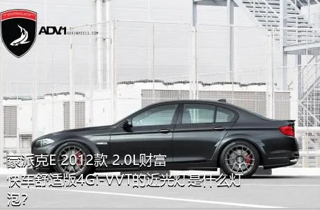 蒙派克E 2012款 2.0L财富快车舒适版4Gi-VVT的近光灯是什么灯泡？