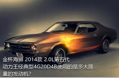 金杯海狮 2014款 2.0L第五代动力王经典型4G20D4B使用的是多大排量的发动机？