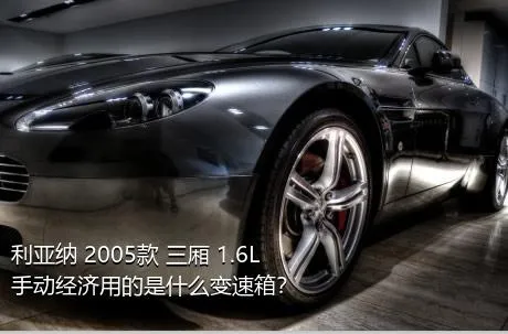 利亚纳 2005款 三厢 1.6L 手动经济用的是什么变速箱？