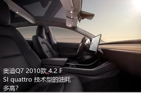 奥迪Q7 2010款 4.2 FSI quattro 技术型的油耗多高？