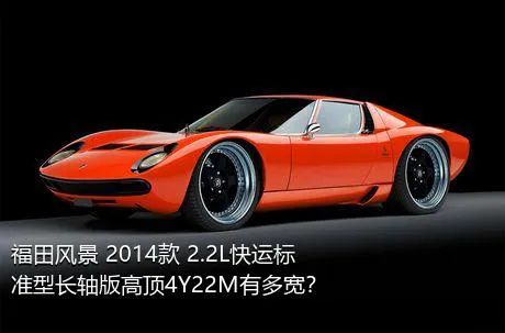 福田风景 2014款 2.2L快运标准型长轴版高顶4Y22M有多宽？