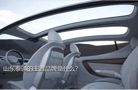 山东泰通的主营品牌是什么？
