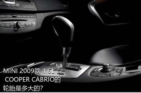 MINI 2009款 1.6L COOPER CABRIO的轮胎是多大的？
