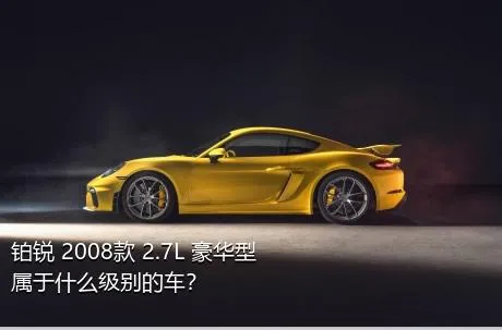 铂锐 2008款 2.7L 豪华型属于什么级别的车？