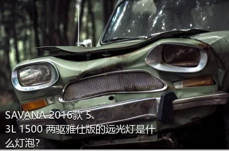 SAVANA 2016款 5.3L 1500 两驱雅仕版的远光灯是什么灯泡？