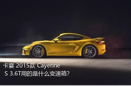 卡宴 2015款 Cayenne S 3.6T用的是什么变速箱？
