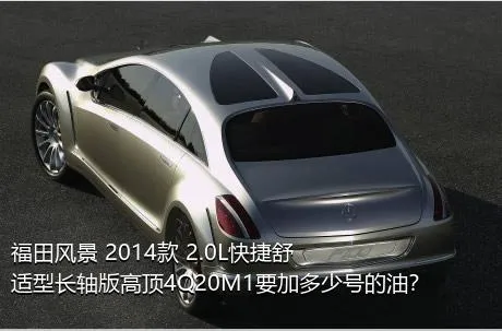 福田风景 2014款 2.0L快捷舒适型长轴版高顶4Q20M1要加多少号的油？