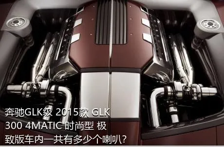 奔驰GLK级 2015款 GLK 300 4MATIC 时尚型 极致版车内一共有多少个喇叭？