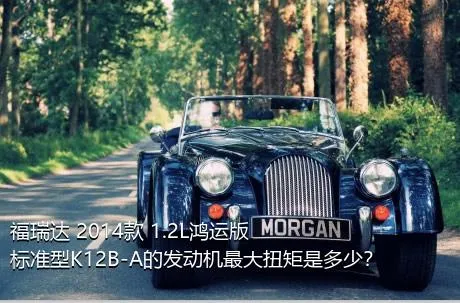 福瑞达 2014款 1.2L鸿运版 标准型K12B-A的发动机最大扭矩是多少？
