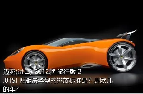 迈腾(进口) 2012款 旅行版 2.0TSI 四驱豪华型的排放标准是？是欧几的车？