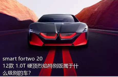 smart fortwo 2012款 1.0T 硬顶烈焰特别版属于什么级别的车？