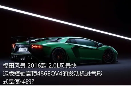 福田风景 2016款 2.0L风景快运版短轴高顶486EQV4的发动机进气形式是怎样的？