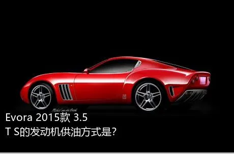 Evora 2015款 3.5T S的发动机供油方式是？