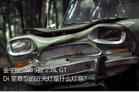 金牛座 2015款 2.0L GTDi 至尊型的近光灯是什么灯泡？