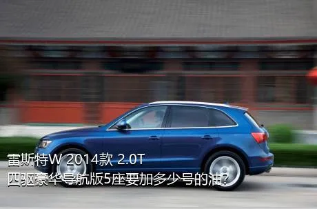 雷斯特W 2014款 2.0T 四驱豪华导航版5座要加多少号的油？