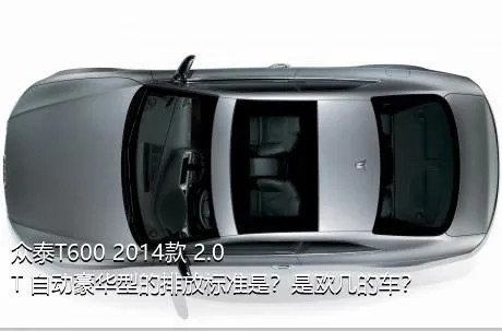 众泰T600 2014款 2.0T 自动豪华型的排放标准是？是欧几的车？