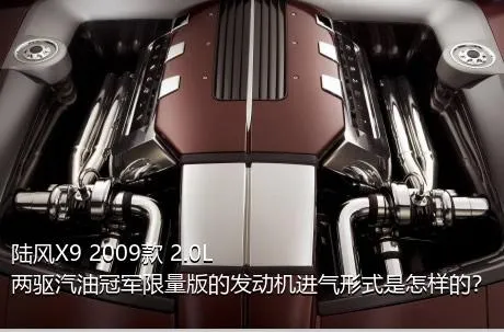 陆风X9 2009款 2.0L 两驱汽油冠军限量版的发动机进气形式是怎样的？