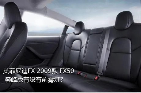 英菲尼迪FX 2009款 FX50 巅峰版有没有前雾灯？