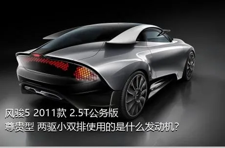 风骏5 2011款 2.5T公务版 尊贵型 两驱小双排使用的是什么发动机？