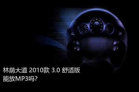 林荫大道 2010款 3.0 舒适版能放MP3吗？