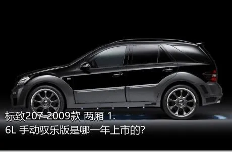标致207 2009款 两厢 1.6L 手动驭乐版是哪一年上市的？