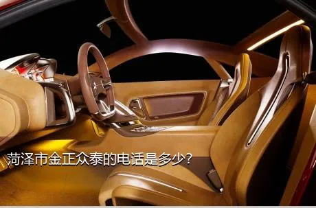 菏泽市金正众泰的电话是多少？