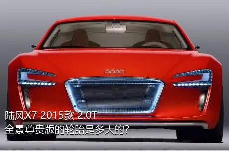 陆风X7 2015款 2.0T 全景尊贵版的轮胎是多大的？