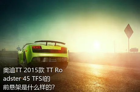 奥迪TT 2015款 TT Roadster 45 TFSI的前悬架是什么样的？