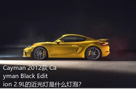 Cayman 2012款 Cayman Black Edition 2.9L的近光灯是什么灯泡？