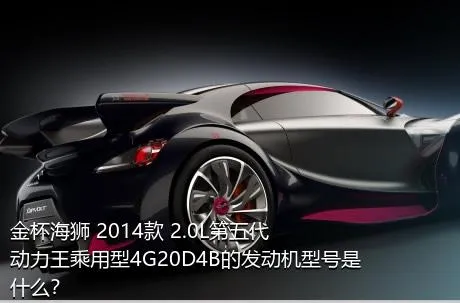 金杯海狮 2014款 2.0L第五代动力王乘用型4G20D4B的发动机型号是什么？