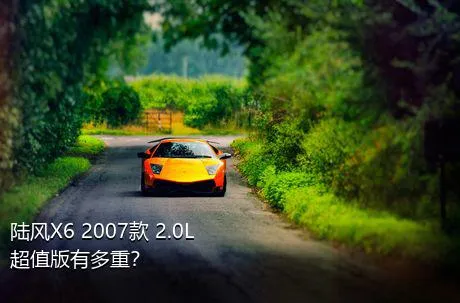 陆风X6 2007款 2.0L 超值版有多重？