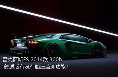 雷克萨斯ES 2014款 300h 舒适版有没有胎压监测功能？