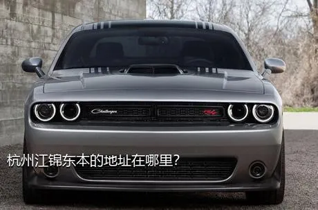 杭州江锦东本的地址在哪里？