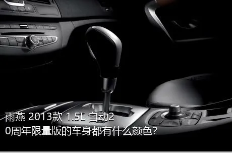 雨燕 2013款 1.5L 自动20周年限量版的车身都有什么颜色？