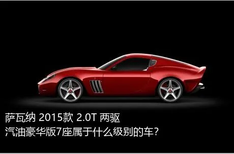 萨瓦纳 2015款 2.0T 两驱汽油豪华版7座属于什么级别的车？