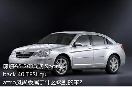 奥迪A5 2013款 Sportback 40 TFSI quattro风尚版属于什么级别的车？